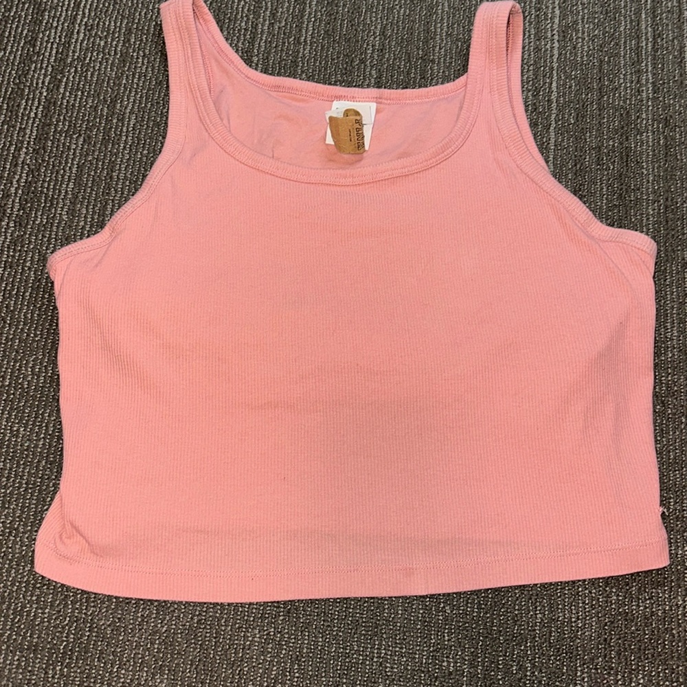 NWT PINK BY Victoria Secret Cropped Tank Top